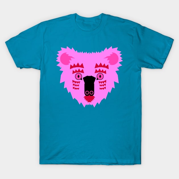 Koala Bear Face, bright pink T-Shirt by AnimalMagic
